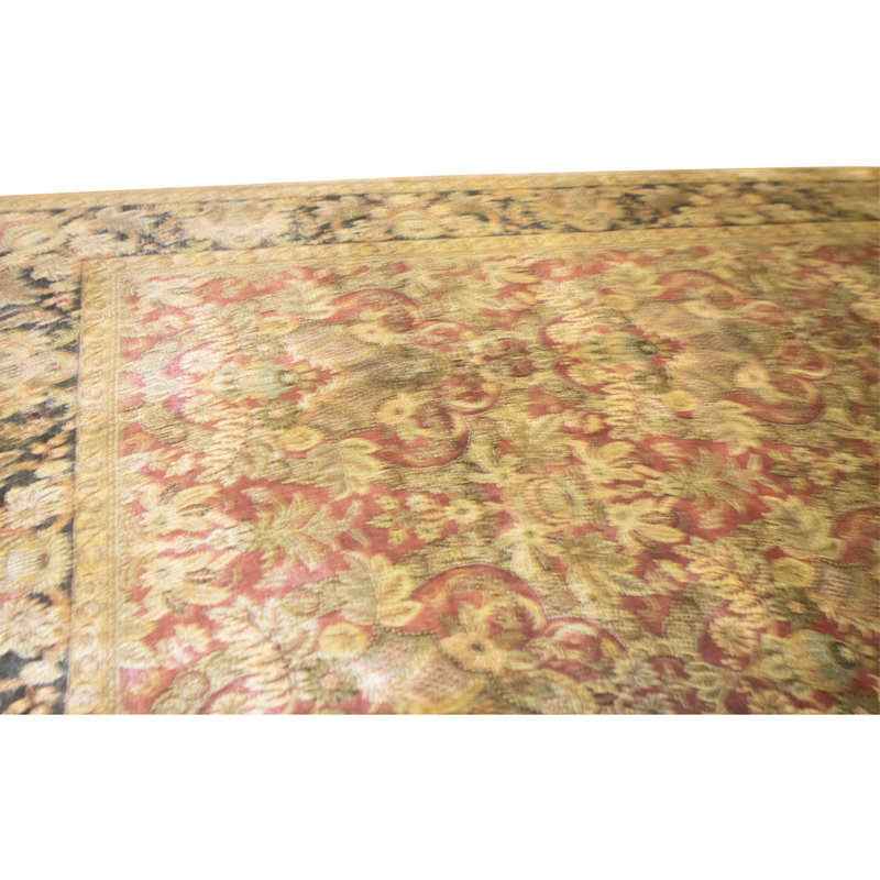 High-Quality Hand-Knotted Red And Black Area Rug