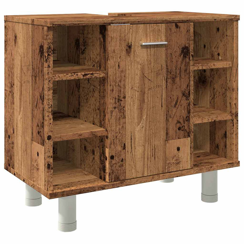 Avrom 60cm Bathroom Vanity Base Only, Old Wood