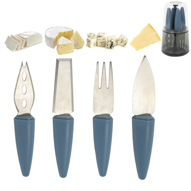 4 Piece Stainless Steel Cheese Serving Set