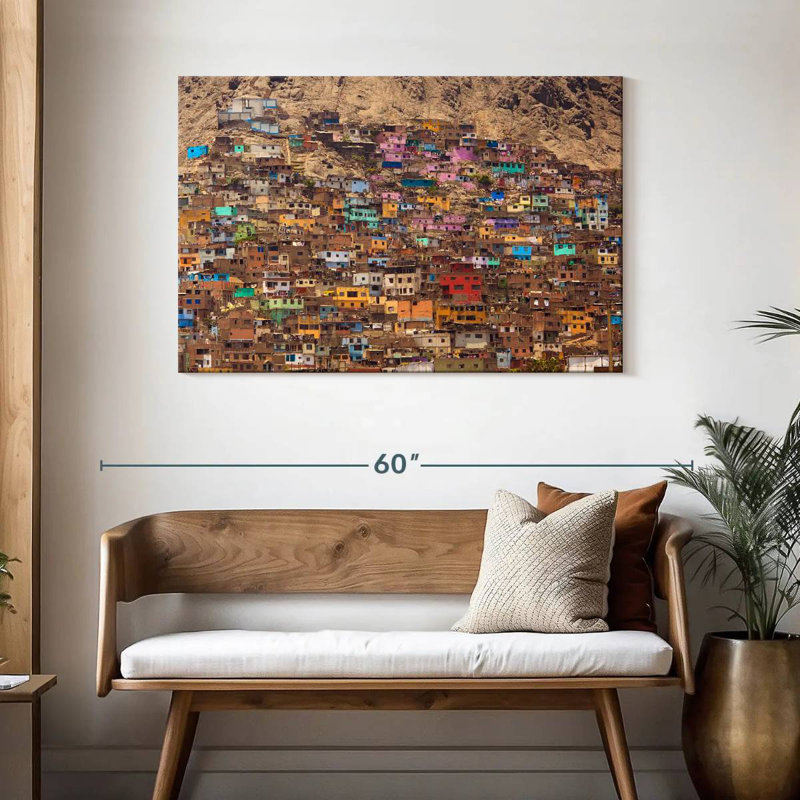Lilie Favelas Of Lima, 30" H x 45" W