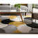 Good Vibes Christifer Geometric Gold/Gray/Black Area Rug