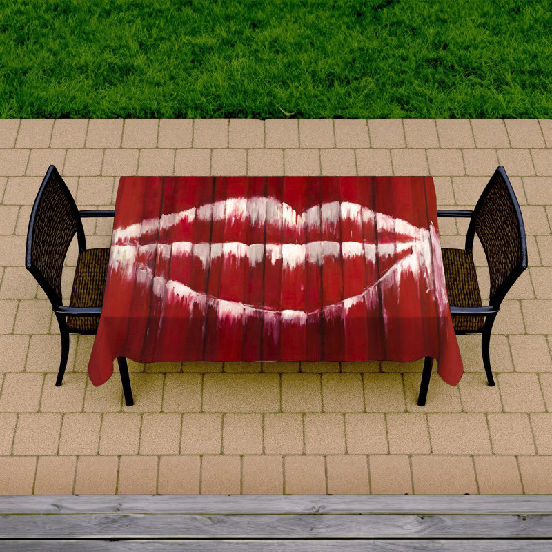 Graffiti Mouth Tablecloth | Industrial Beauty Indoor/Outdoor Decor