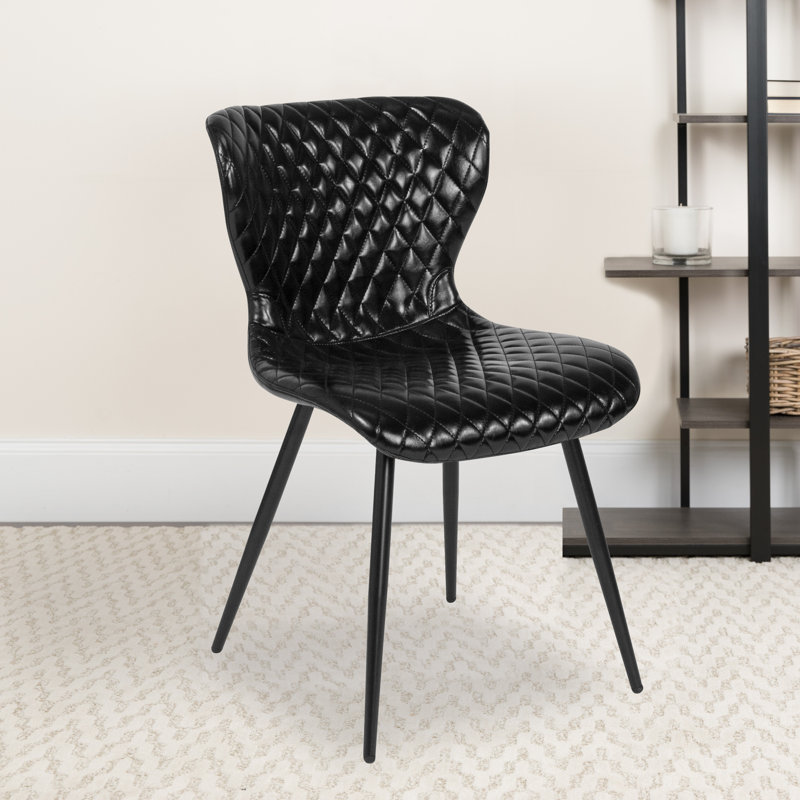 Chaise rembourrée Maggio, Noir