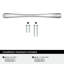 Poignée d'armoire chrome poli 5-1 / 16 po (128 mm) Vaile - paquet de 25-111778661-111778662