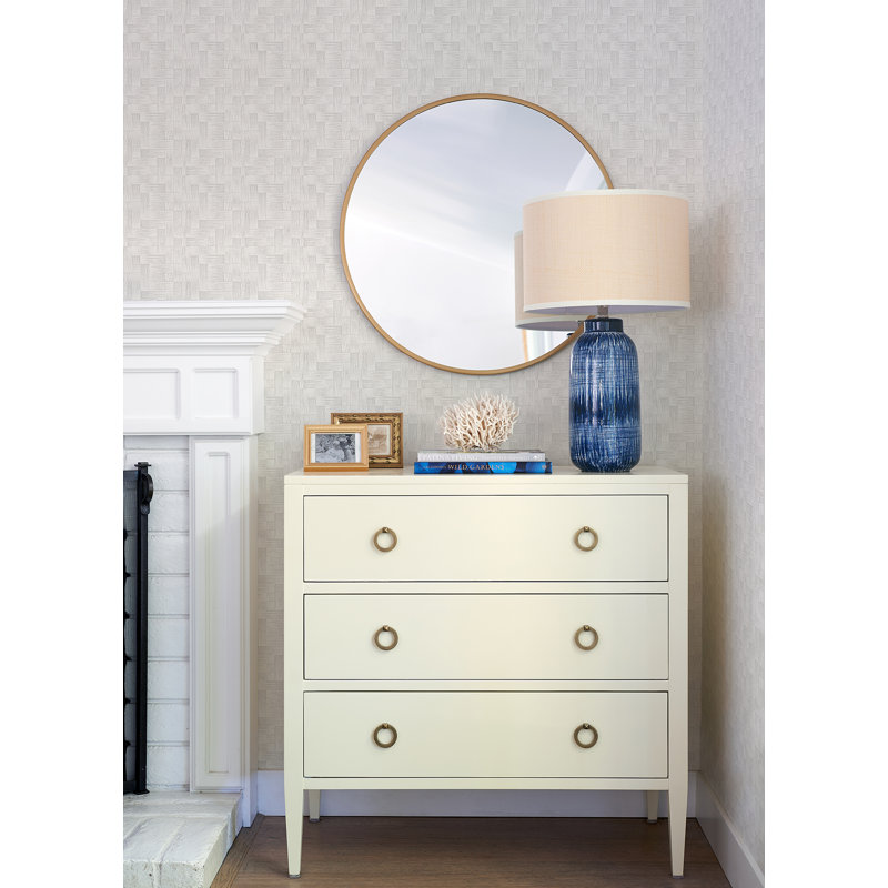 Gray Resource Geometric Wallpaper Roll, Pearl