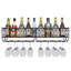 Destinnie Wine Bottle & Glass Rack Black