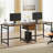 79-Inch Two Person Computer Desk With Drawers And Storage Shelves (Not Including Chair)-926972801