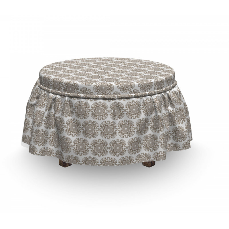 Box Cushion Ottoman Slipcover