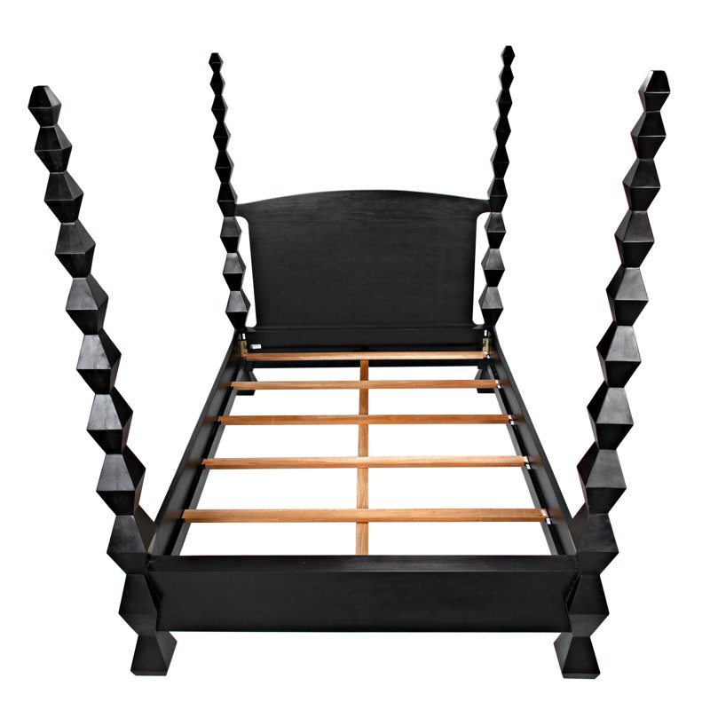 Brancusi Solid Wood Four Poster Bed, Queen