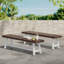 Bancs d'extérieur Carlisle, sablé (ensemble de 2)-753217519
