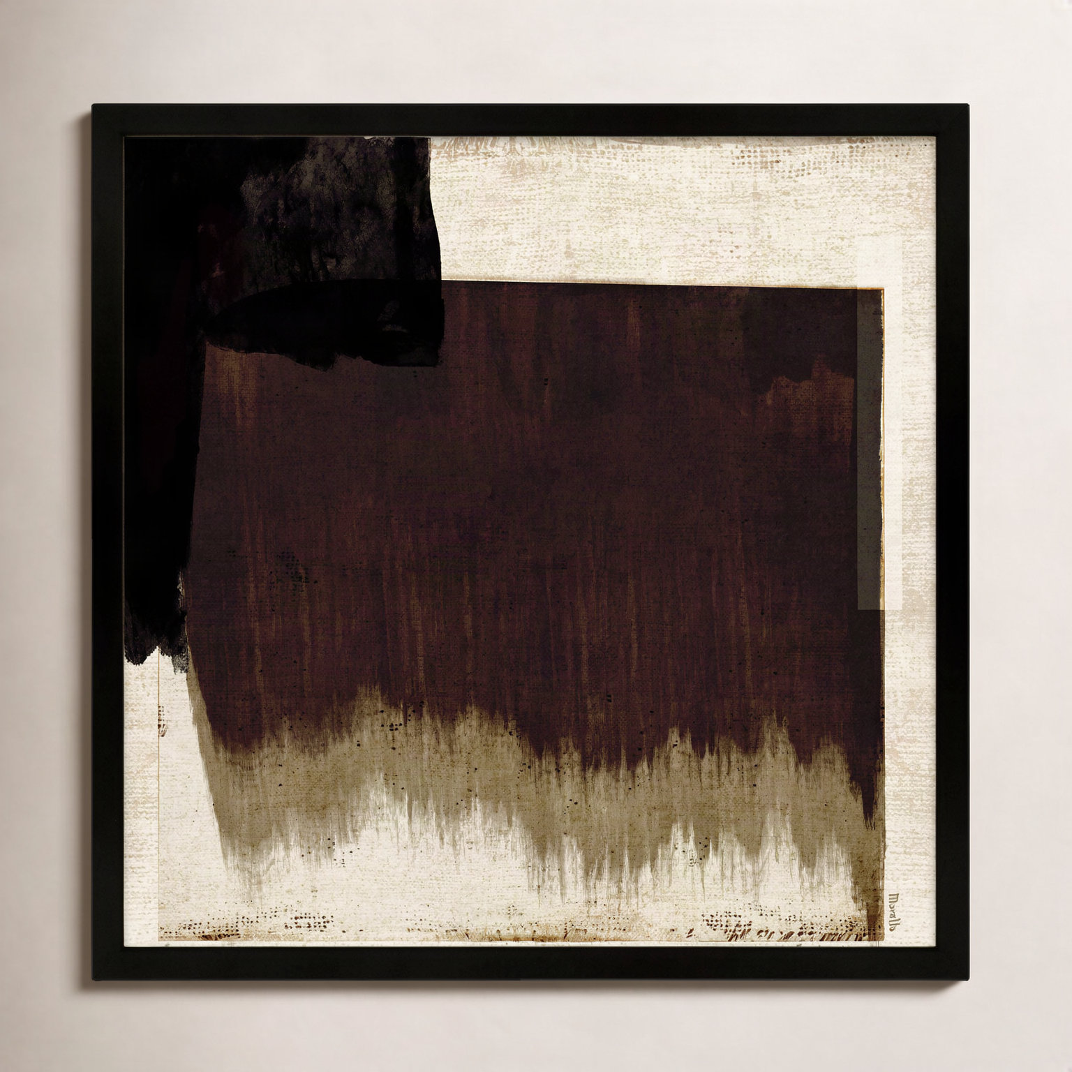 Untitled by Marco Marella for Studio M - Framed Wall Art, 24" H x 24" W, Canvas, White