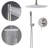 10-Inch Round Ceiling Mounting Shower System-55047590