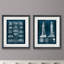 Phare - plan de 2 pièces, ensemble de 2 reproductions d'art sur papier