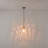 Adjustable Pendant Light With Hammered Glass Shade
