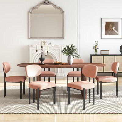 Oval  Double Pedestal Dining Table Sets