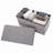 Ebern Designs Set of Two 30-Inch Ottomans, Gray