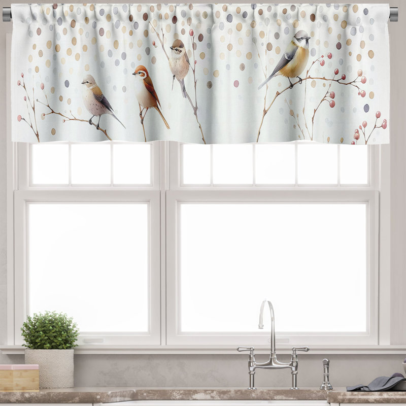 Tailored Window Valance, 42" W x 18" L