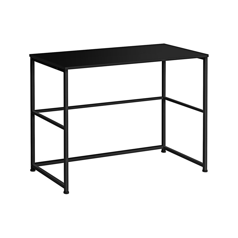 Bureau, bureau d'ordinateur, Noir, noir, noir, noir