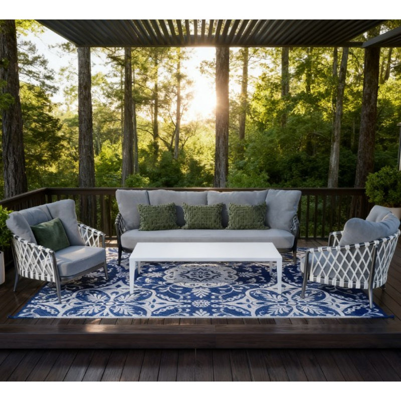 Tapis durables et réversibles de style portatif et polyvalent pour l'extérieur moderne