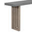 Console en placage de chêne avec formes latérales distinctives pour l'entrée, le couloir ou le salon | Idée de cadeau