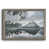 Toile avec cadre gris