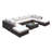 Shearin - Person Modular Patio Conversation Set with Cushions