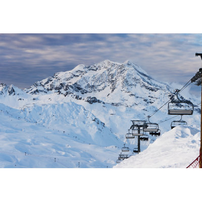 Mountain Alps Piste by Gosiek-B - No Frame Art Prints on Canvas