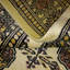 Tapis noir / beige en laine / coton oriental fait à la main 2 pi 7 po x 8 pi