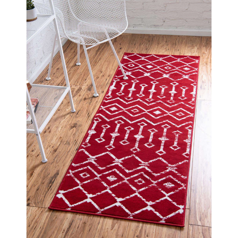 Contemporary Aemtenan Area Rug Rose Color, Runner 2' x 9'10"