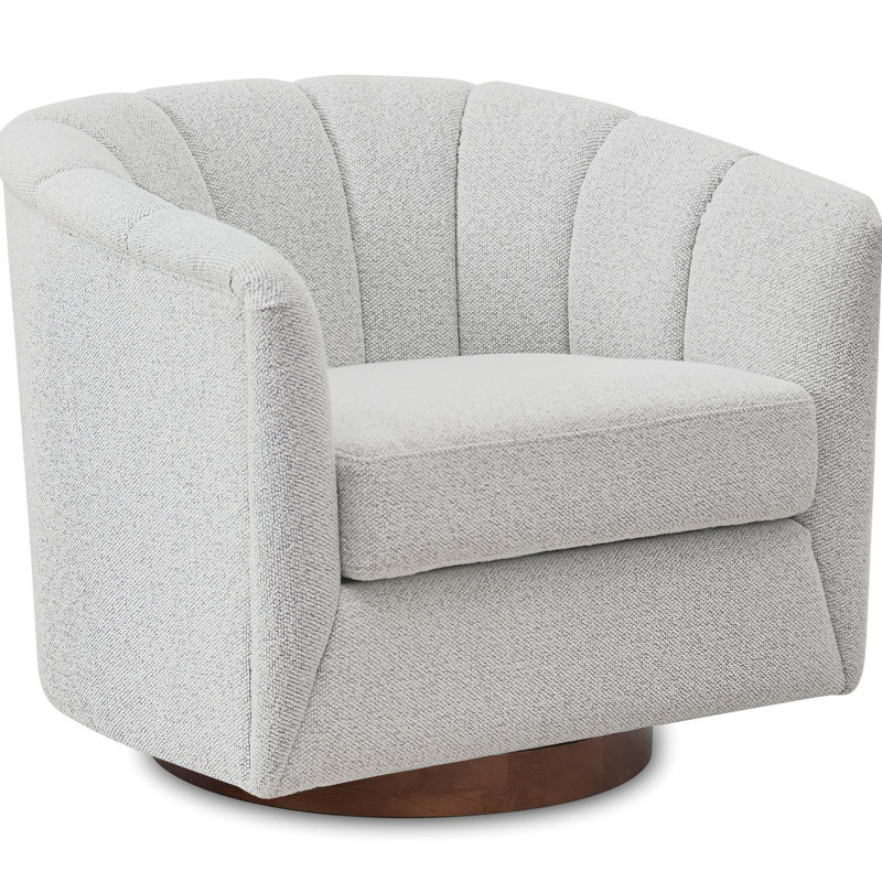 Fauteuil pivotant Graceful Curve, Ivoire ivoire