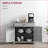 Sideboard, Farmhouse Barn Door with Drawer &amp; Adjustable Shelf, Stone Gray | MDF | Particleboard