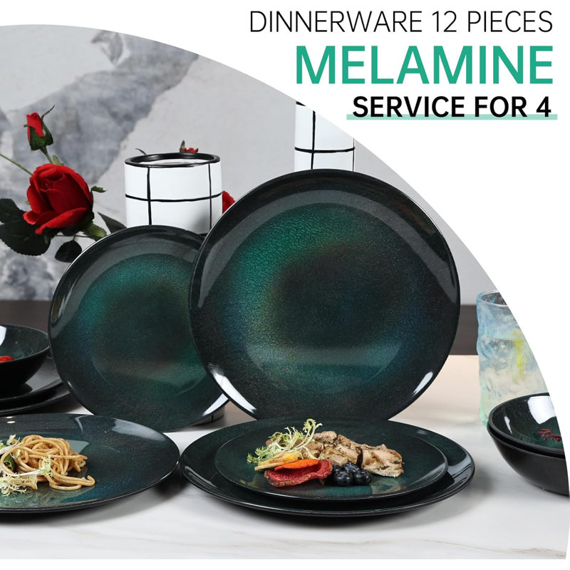 Dinnerware Set 12Pcs Plates And Bowls Set