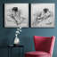 Doux dimanche I - impression sur toile encadrée 2 pièces-242153233-242153231