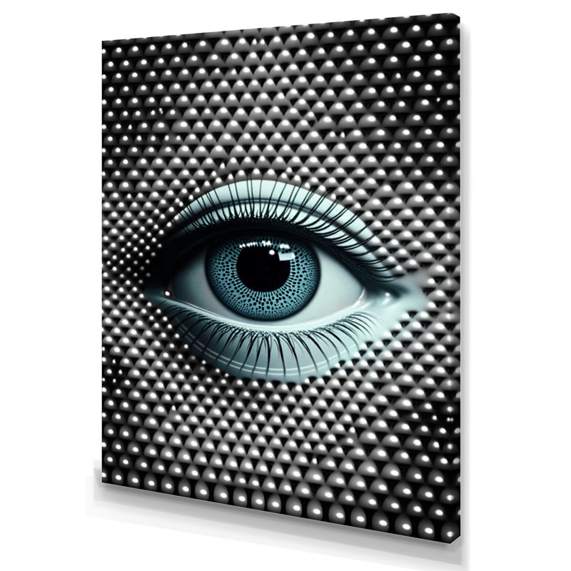 «Eye in Circular Infinity V», reproduction sur toile, H 20 po x l 12 po x P 1 po, Toile tendue