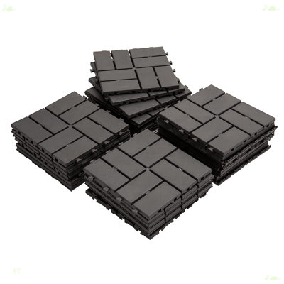 Patio Interlocking Deck Tiles All Weather For Balcony Porch Backyard