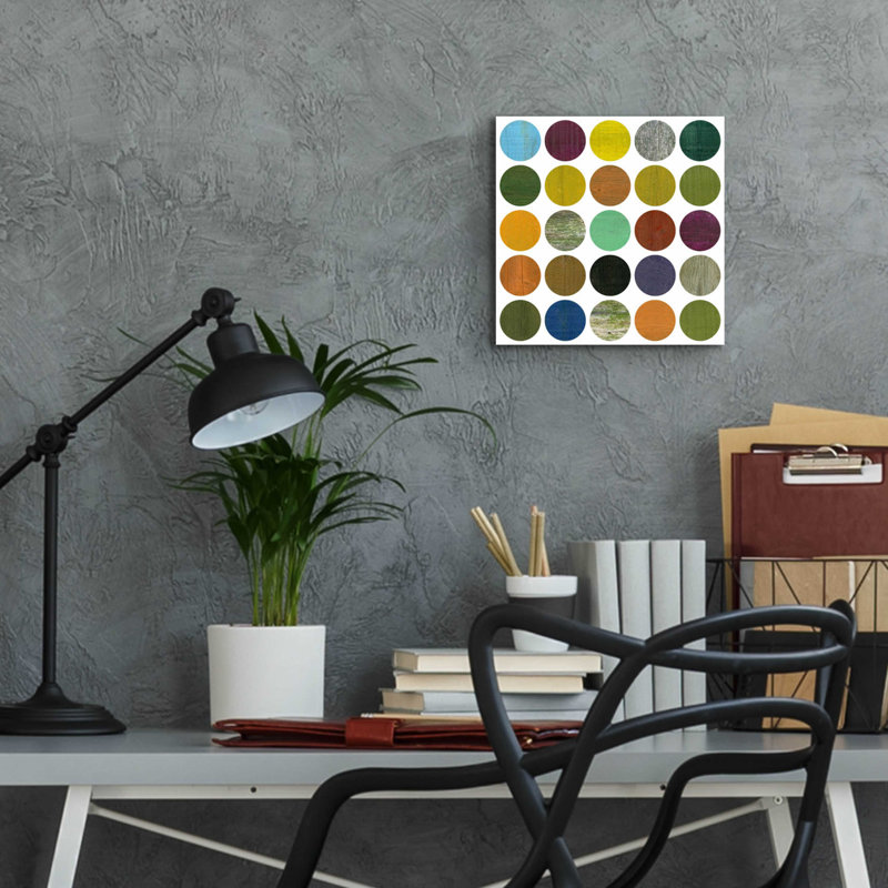 «Rustic Rounds 4.0» par Michelle Calkins, H 12 po x l 12 po x P 0,13 po