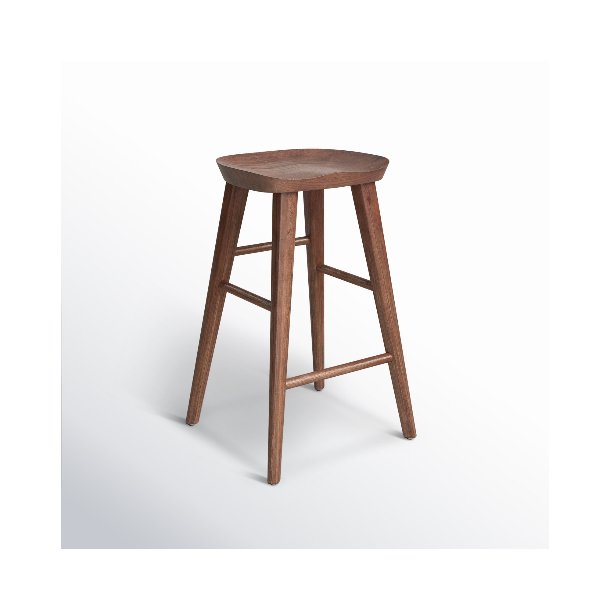Anzie Bar & Counter Stool, Counter Stool (25.8" Seat Height), Walnut