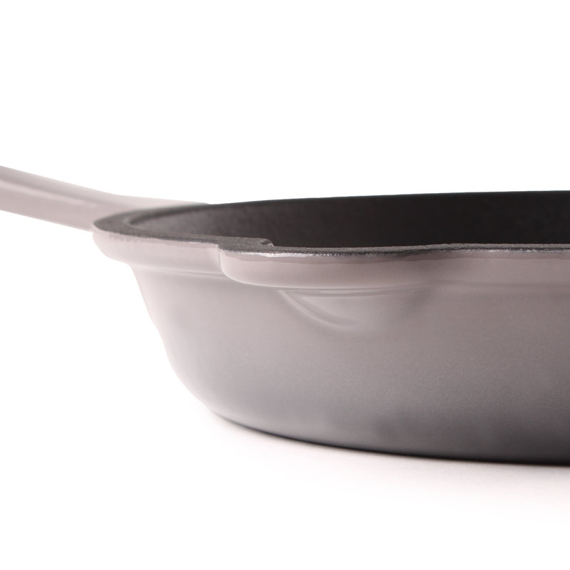 Batterie de cuisine en fonte 3 pièces BergHOFF Neo, poêle à frire et cocotte ronde, Huître