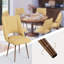 Chaises de salle à manger rembourrées, chaise de cuisine d'appoint en sherpa-1009102699-1009102700