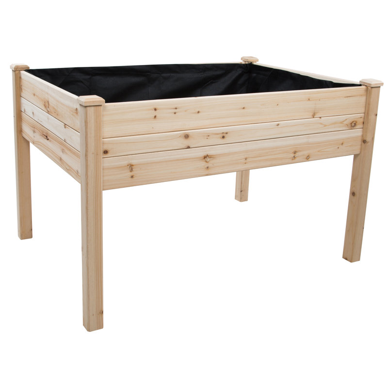 Pot à fleurs surélevé en bois McNeal