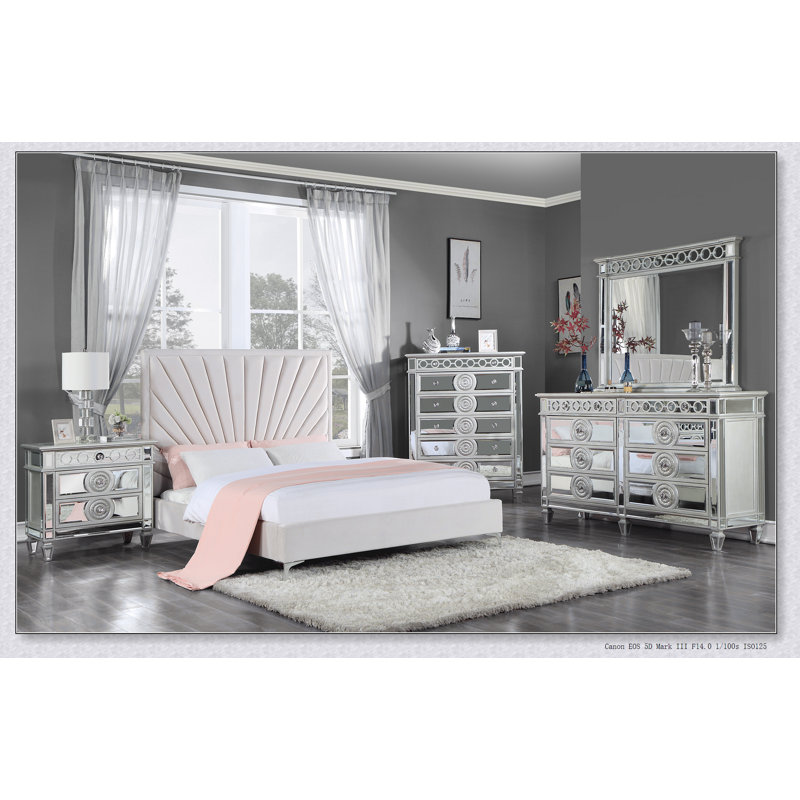 Lit tapissier, velours