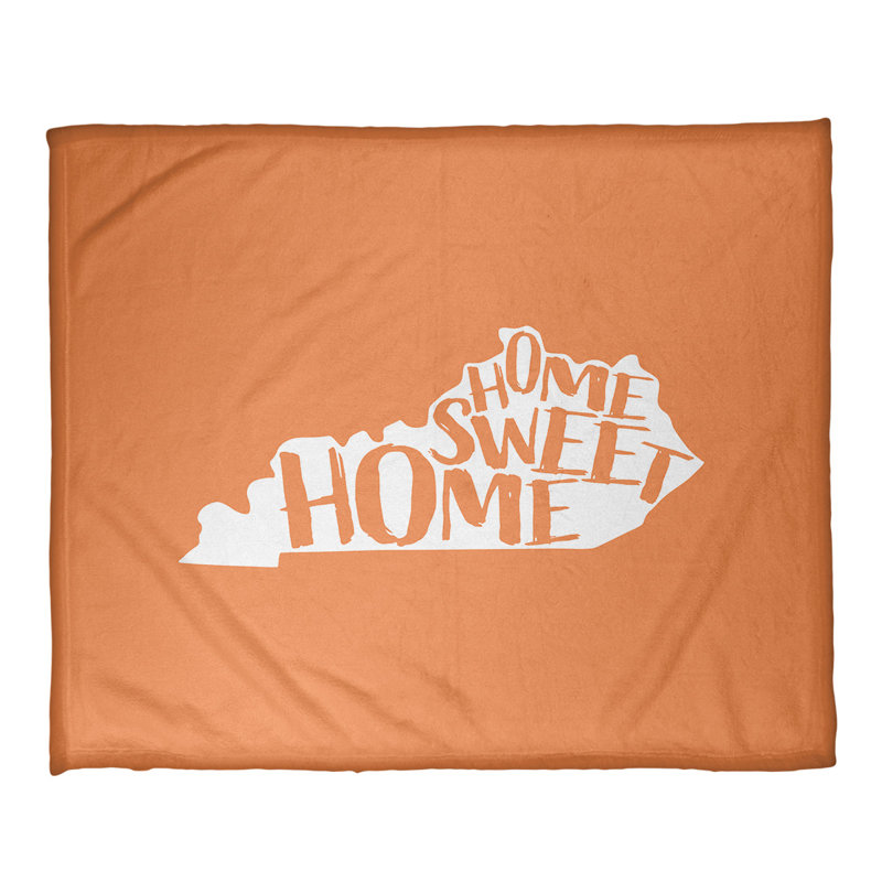 Jeté polaire kentucky, l 52,5 po x L 62,5 po, Orange