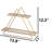 2-Tier Metal Triangle Wall Shelf