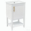 Meuble-lavabo simple 20 po avec plateau en céramique Frere-1543430180