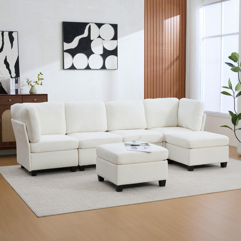 Modular Sectional Sofa,convertible Sectional Couches With Storage Ottoman,u Shaped Sectionals For Living Room Apartment