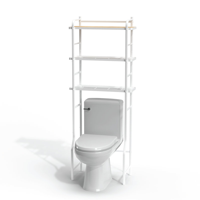 Noeli 3 Tiers Tall Over the Toilet Storage Rack and Shelf, White