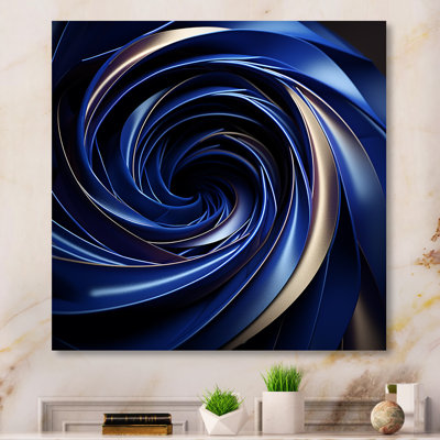 «White Intricate Inversion Hole II - Abstract Spirals», art mural, salon_106102
