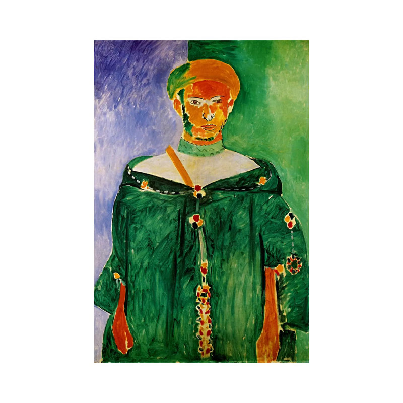 Moroccan In Green (1913) by Henri Matisse - Wrapped Canvas Painting, 66.04 cm H x 45.72 cm W x 1.91 cm D