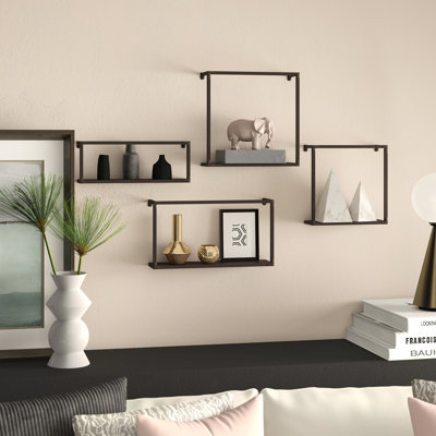 Alfy 4 Piece Iron Bracket Shelf