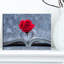 Rose rouge à l'intérieur du livre - impression sur toile tendue-33219996-18437053